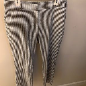 Capri Navy and White Stripe Business Pants!